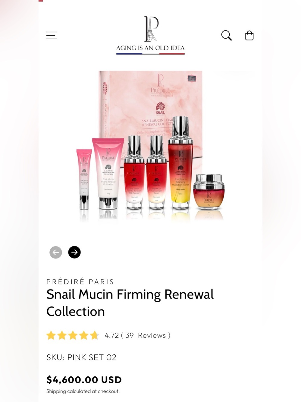 🌹Snail Mucin Firming Renewal Collection — Pink/Red Set🌹